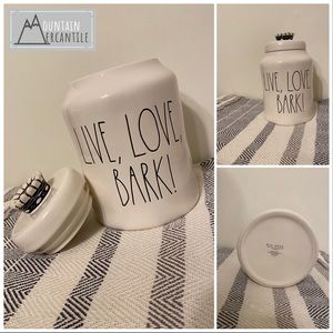 New Rae Dunn-LIVE, LOVE, BARK!-Treat Canister!